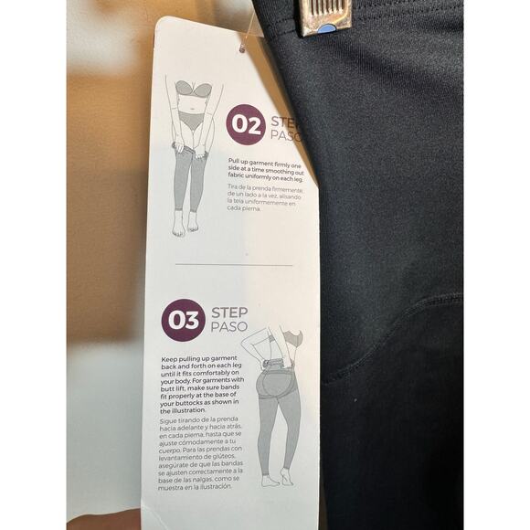 Brand New Curveez Women's Large Black Stunning Shape Shapewear Leggings Hi Waist - Picture 10 of 14